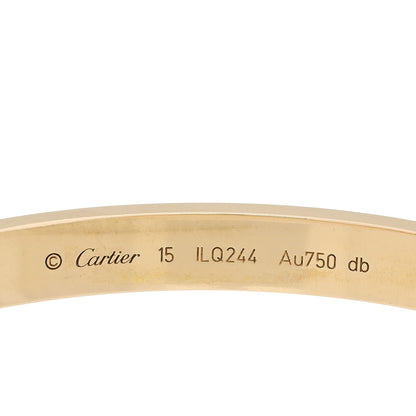 Cartier 18K Yellow Gold LOVE Bracelet 15 4 of 9