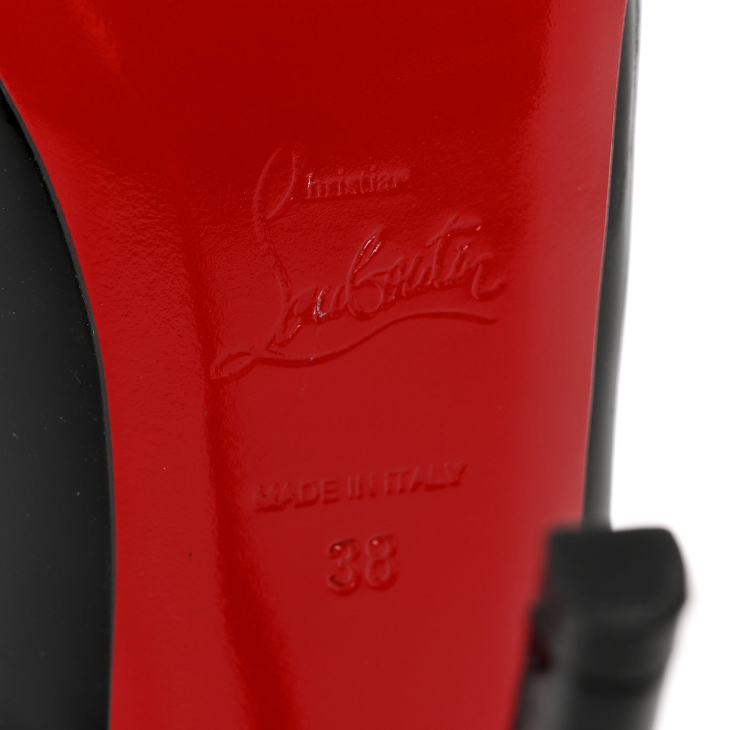 Patent Flo Sling 120 Pumps 38 Black Rouge Lipstick