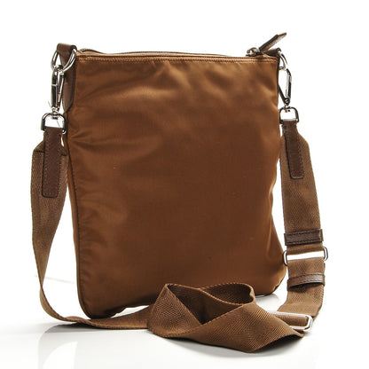 Prada Tessuto Nylon Small Flat Messenger Bag Corinto 3 of 6