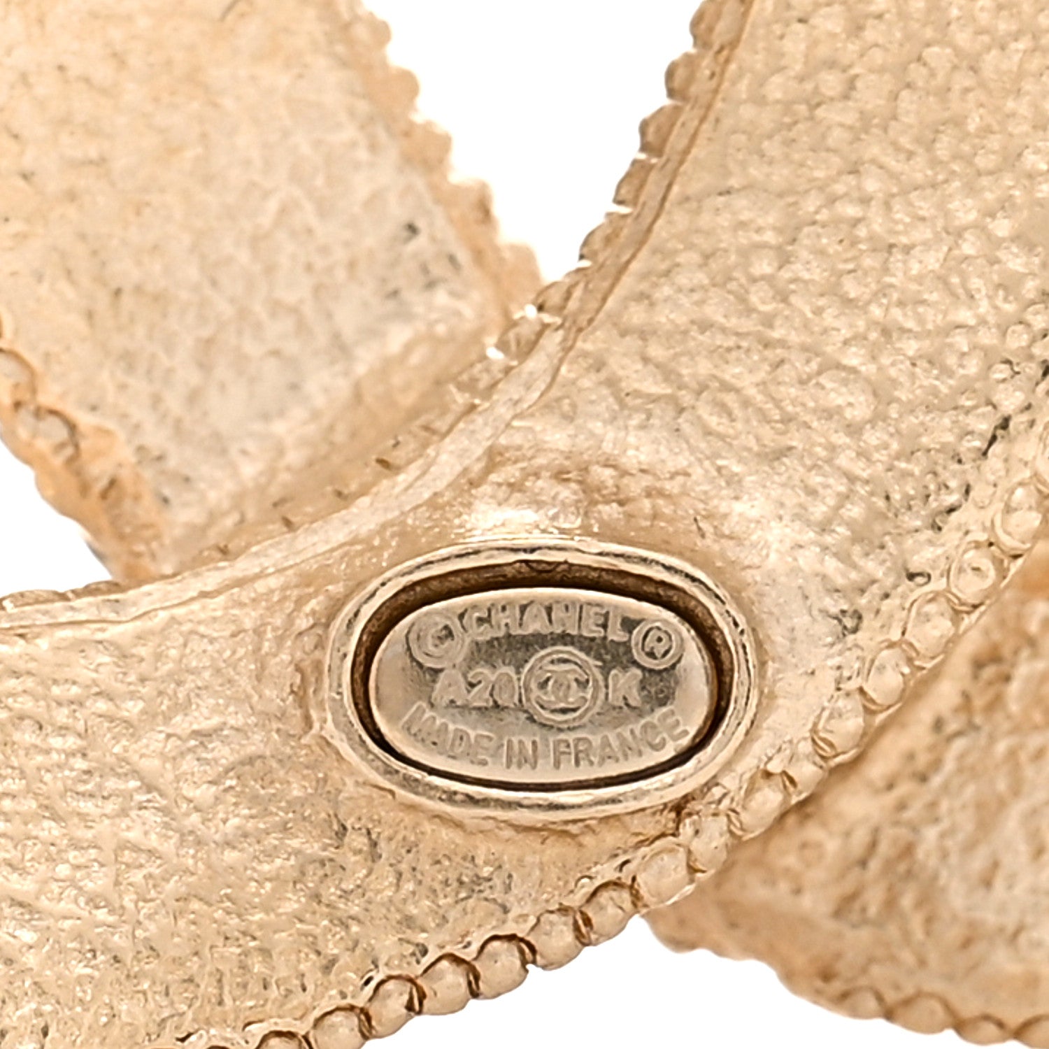 Chanel Crystal CC Brooch Light Gold 3 of 3