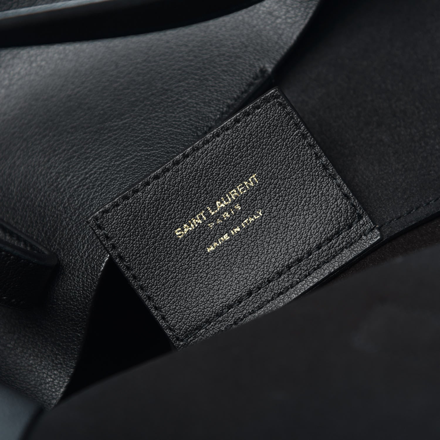 Saint Laurent Calfskin Large Shopping Tote Black 6 of 10