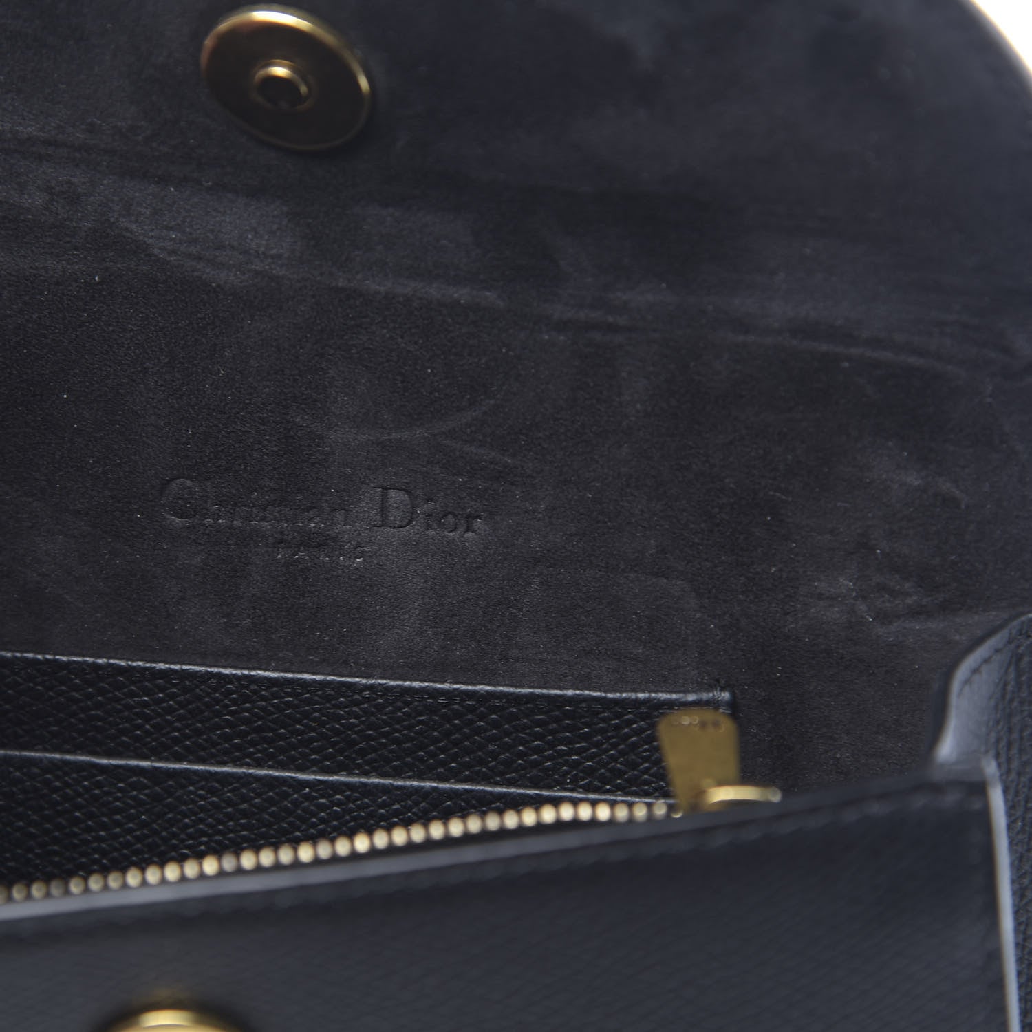 Christian Dior Grained Calfskin Saddle Belt Bag Black 6 of 12