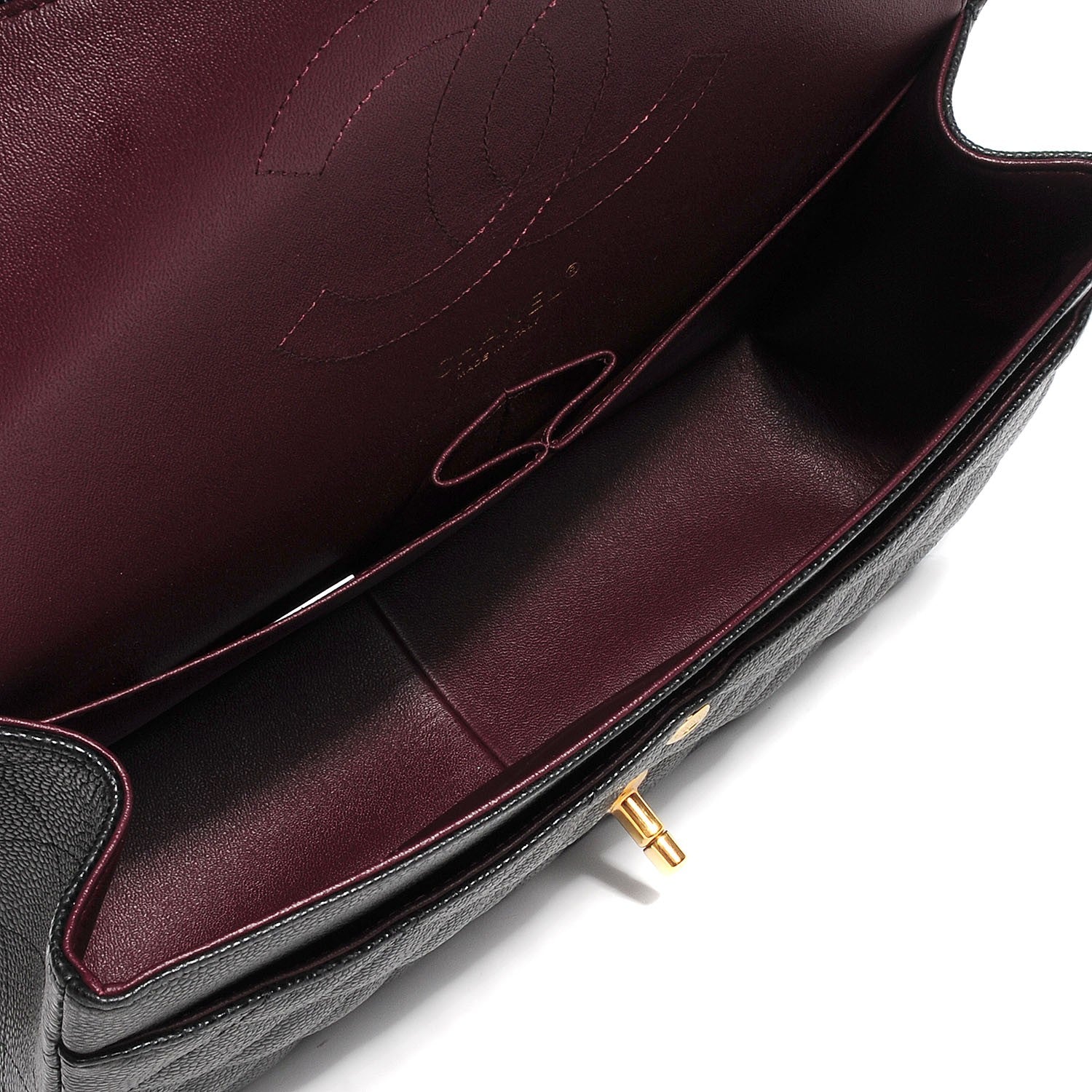 Chanel Caviar Quilted Jumbo Double Flap Black 5 of 10