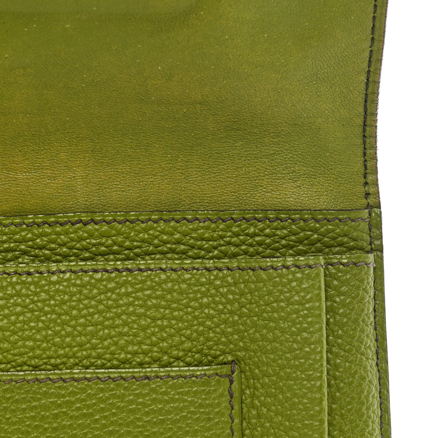 Togo Dogon Duo Wallet Vert Anis