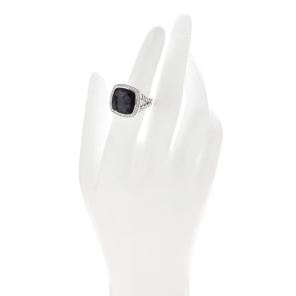 David Yurman Sterling Silver Diamond Black Orchid 14mm Albion Ring 51 5.75 2 of 5