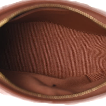 Chanel Shiny Crumpled Lambskin Quilted Small CC Funky Town Hobo Brown 5 of 10
