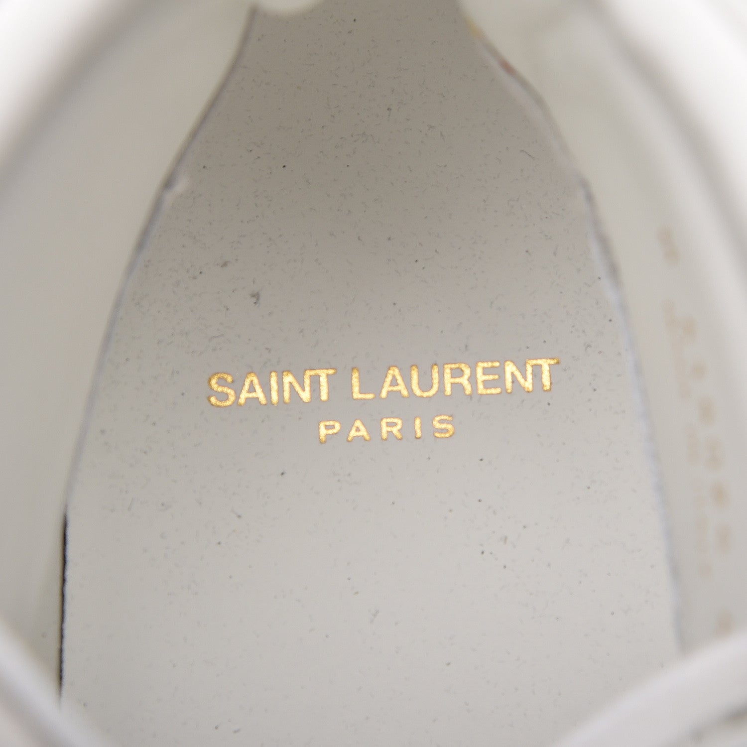 Saint Laurent Calfskin Court Classic SL/10H High Top Sneakers 41 White Red 7 of 8
