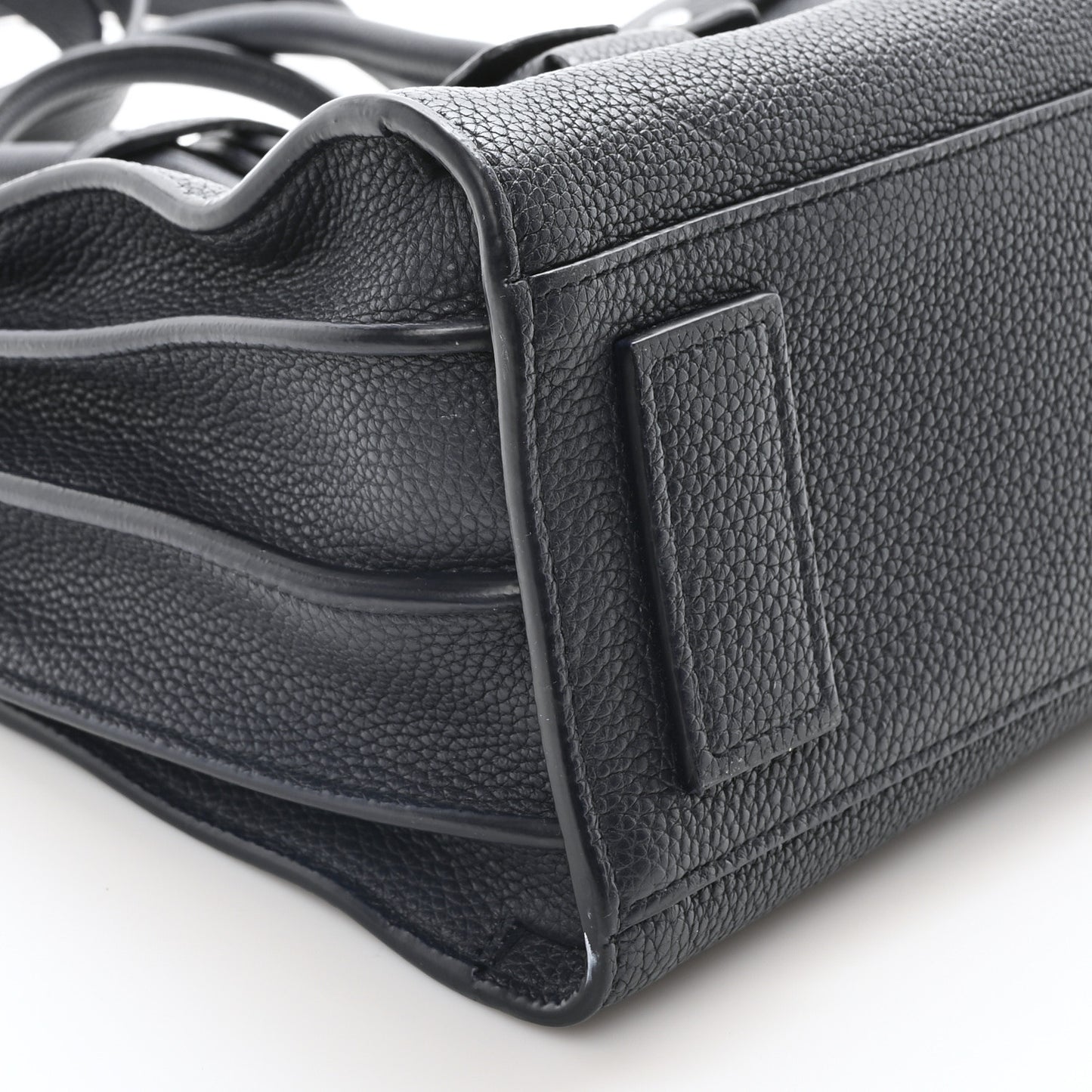 Grained Calfskin Baby Supple Sac De Jour Navy