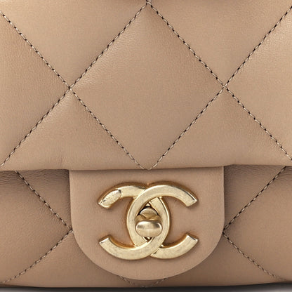 Chanel Lambskin Quilted Large CC Funky Town Flap Beige 8 of 12