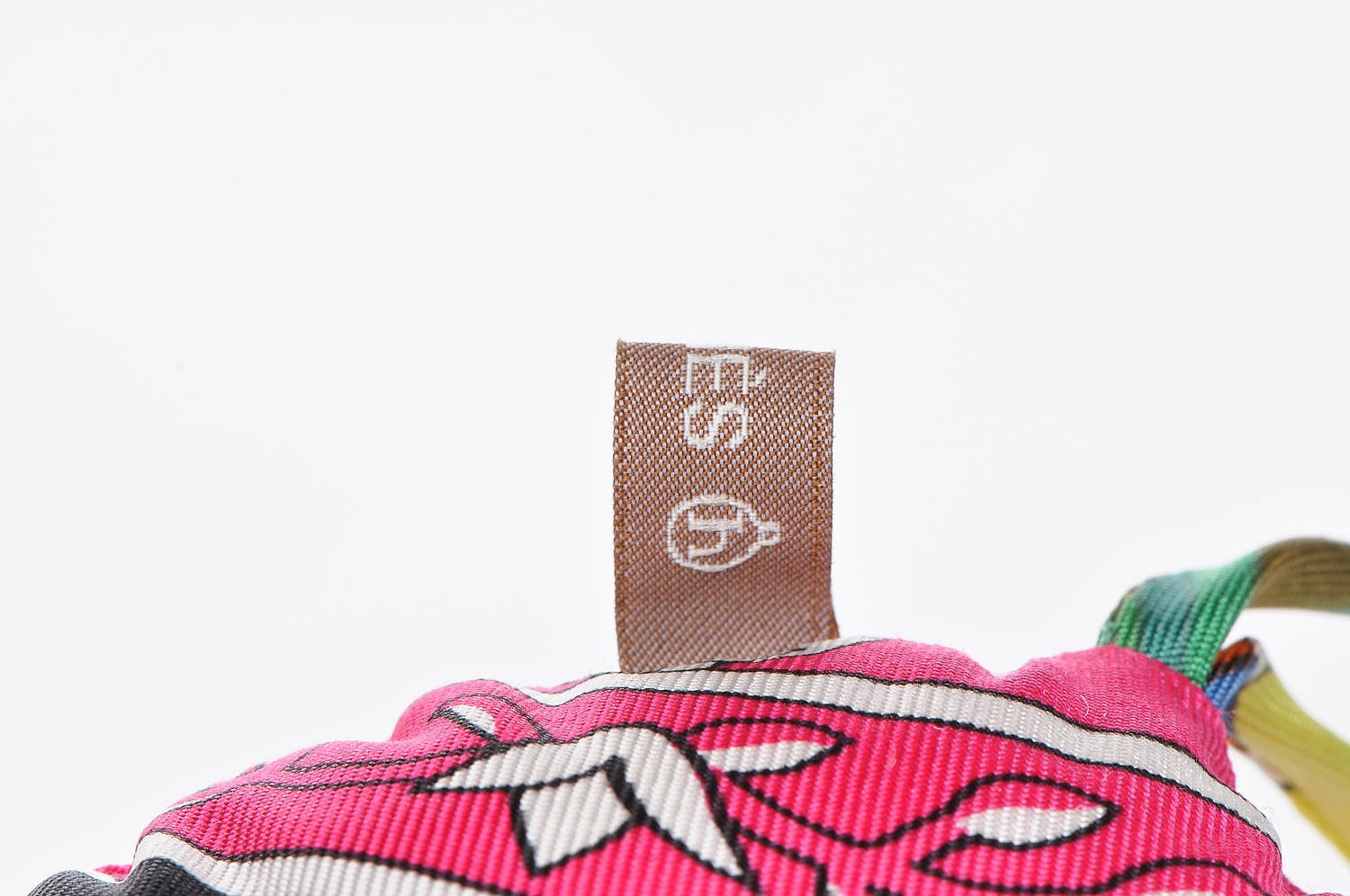 Hermes Silk Petit H Round Ornament Charm 3 of 4