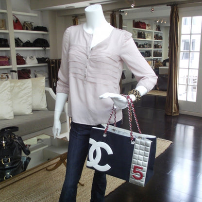 Chanel N°5 Foil Quilted Shopper Tote 2 of 8