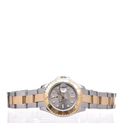 Rolex Stainless Steel 18K Yellow Gold 29mm Oyster Perpetual Date Yacht-Master Watch Silver 169623 3 of 6