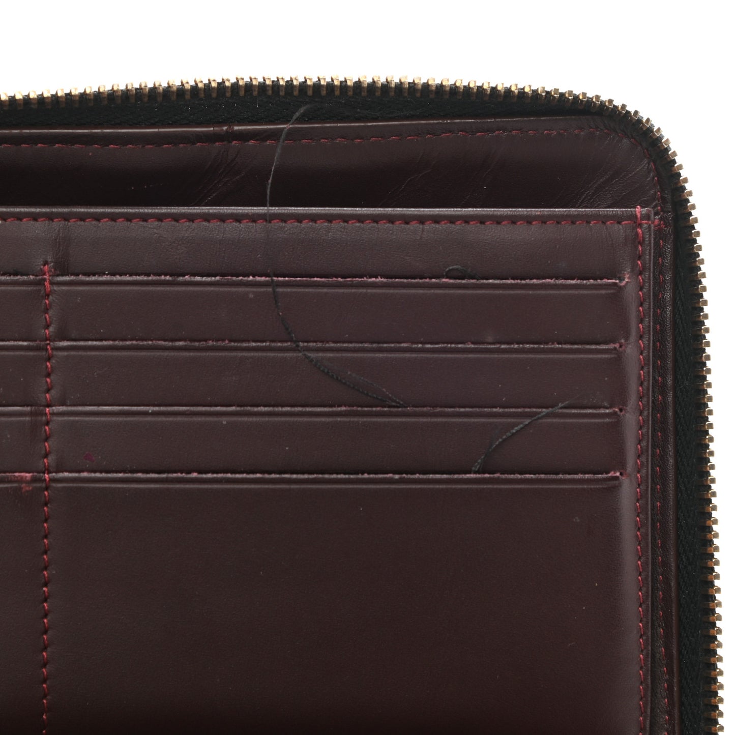 Caviar Quilted Large Zip Around Organizer Wallet Black