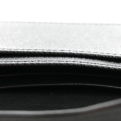Christian Dior Grained Calfskin Saddle Card Holder Black 9 of 9