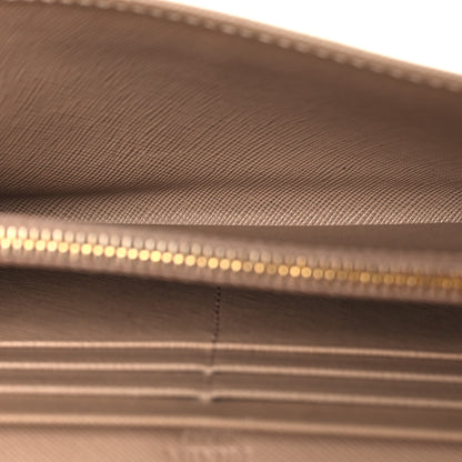 Prada Saffiano Metal Continental Flap Wallet Cammeo 6 of 9