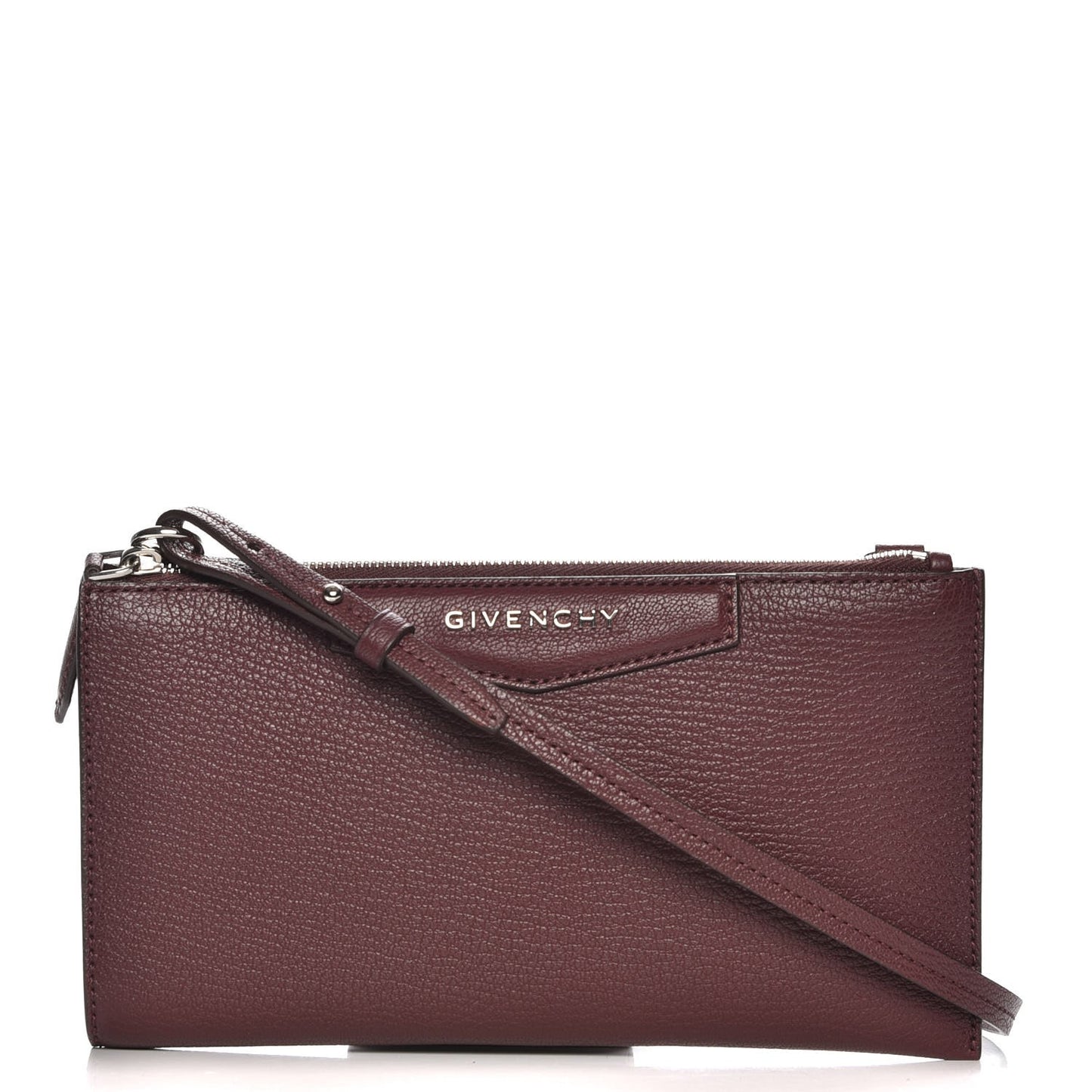 Grained Goatskin Antigona Crossbody Oxblood