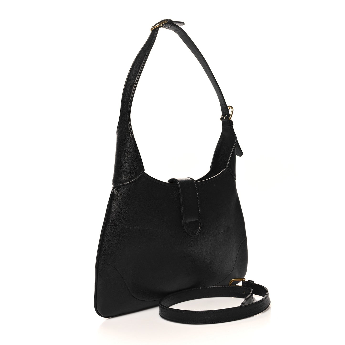 Goatskin Medium Aphrodite Shoulder Bag Black