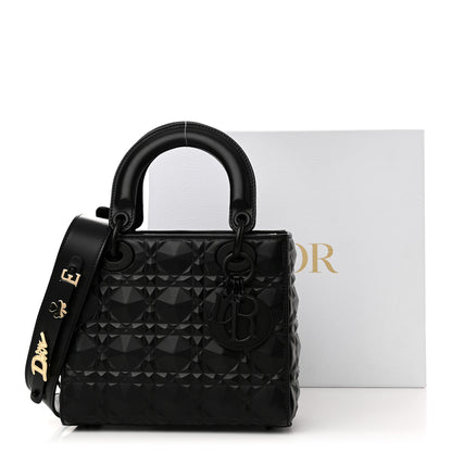Christian Dior Calfskin Cannage Diamond Small My ABCDior Lady Dior Black 11 of 11