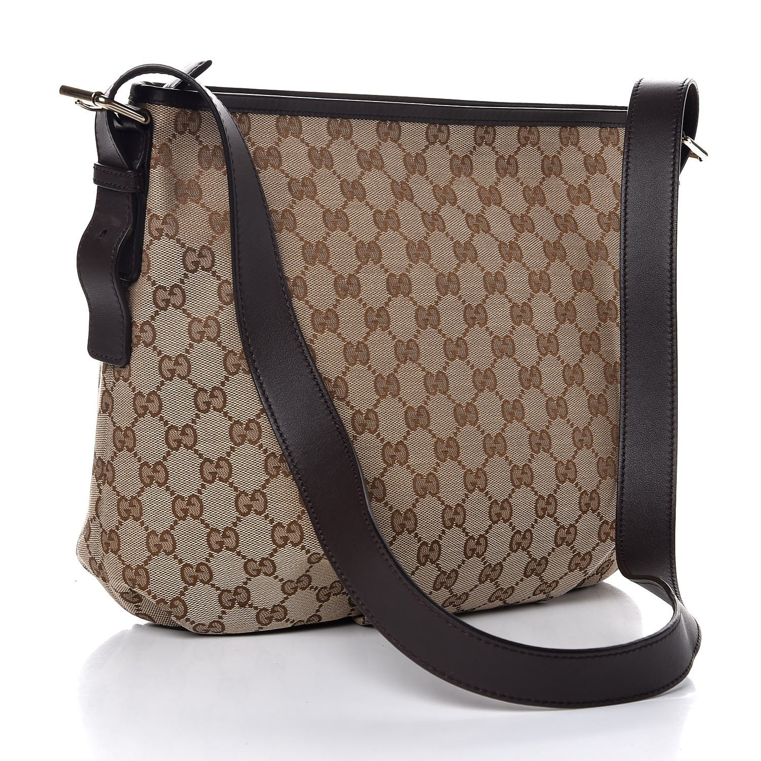 Gucci Monogram Messenger Bag Dark Brown 3 of 11