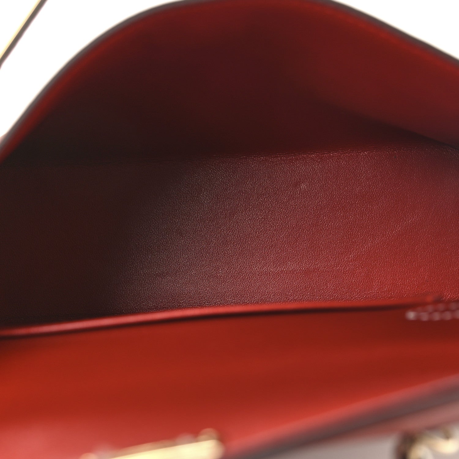 Hermes Chevre Mysore Horseshoe Mini Kelly Sellier 20 Brique Nata 5 of 10