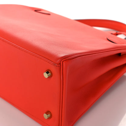 Hermes Evercolor Kelly Retourne 28 Orange Poppy 40 of 41