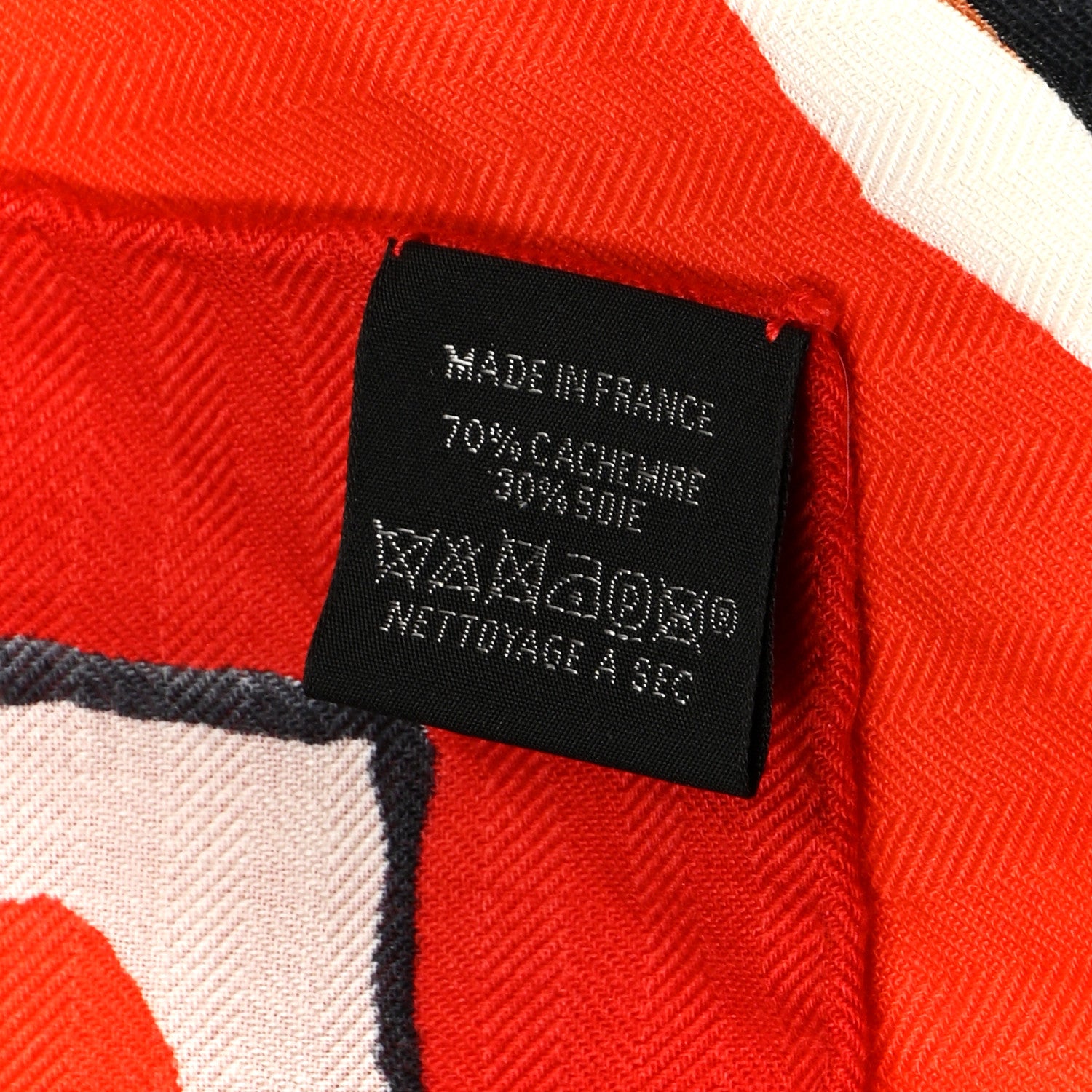 Hermes Cashmere Silk Libre Comme Pegase Shawl 140 Rouge Vermillion 3 of 4