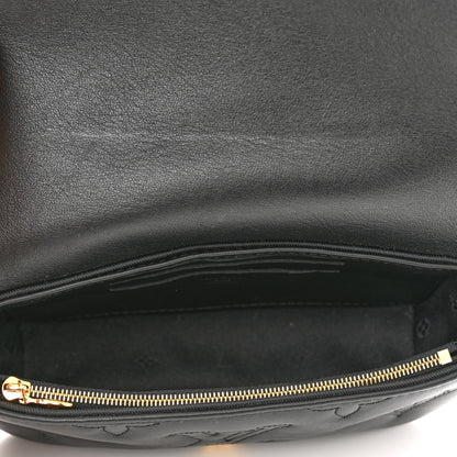 Louis Vuitton Calfskin Bubblegram Wallet On Strap Black 5 of 9