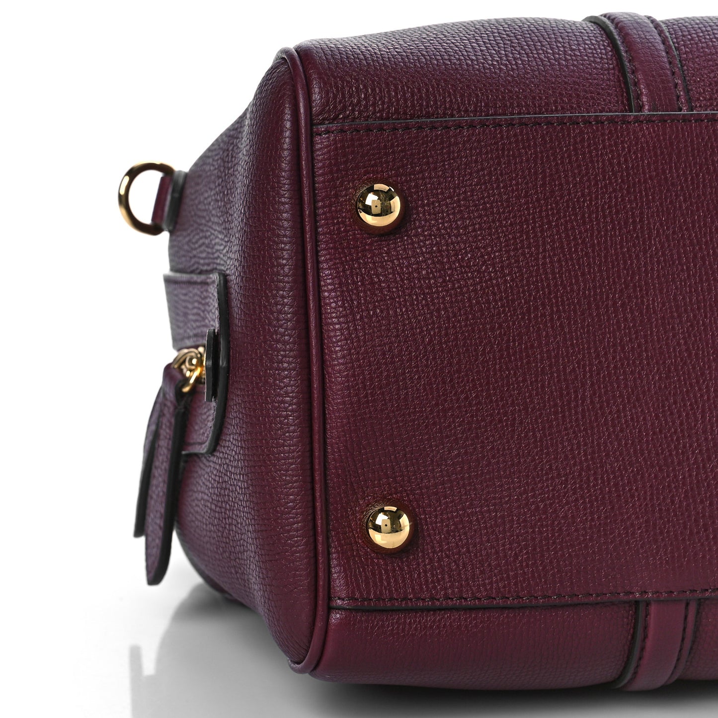 Derby Calfskin Medium Alchester Bowling Bag Mahogany Red