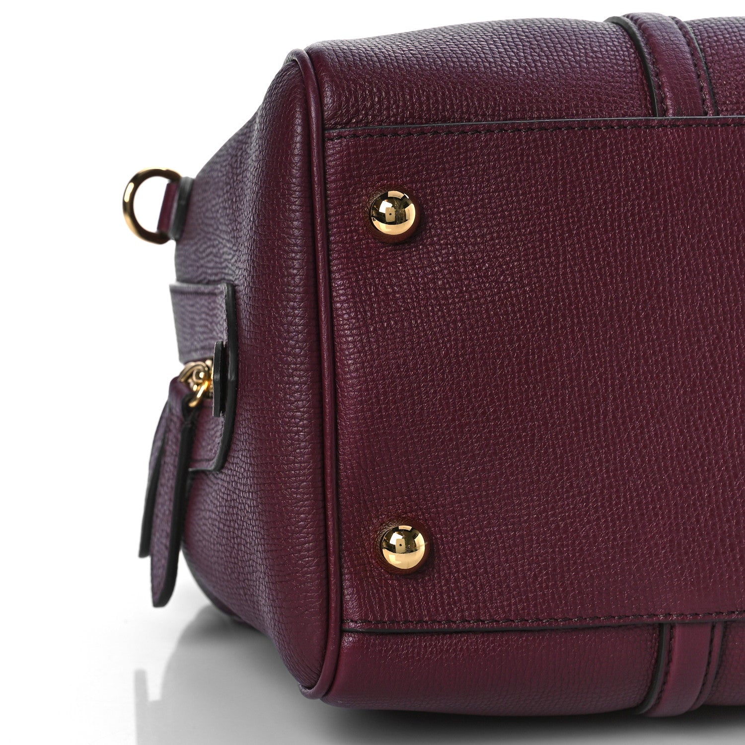 Burberry Derby Calfskin Medium Alchester Bowling Bag Mahogany Red 7 of 8