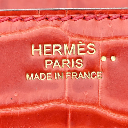 Hermes Shiny Niloticus Crocodile Birkin 30 Sanguine 6 of 15