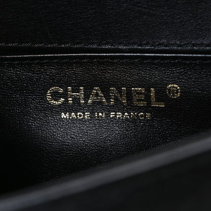 Chanel Lambskin Quilted Small Top Handle Boy Flap Black 6 of 10