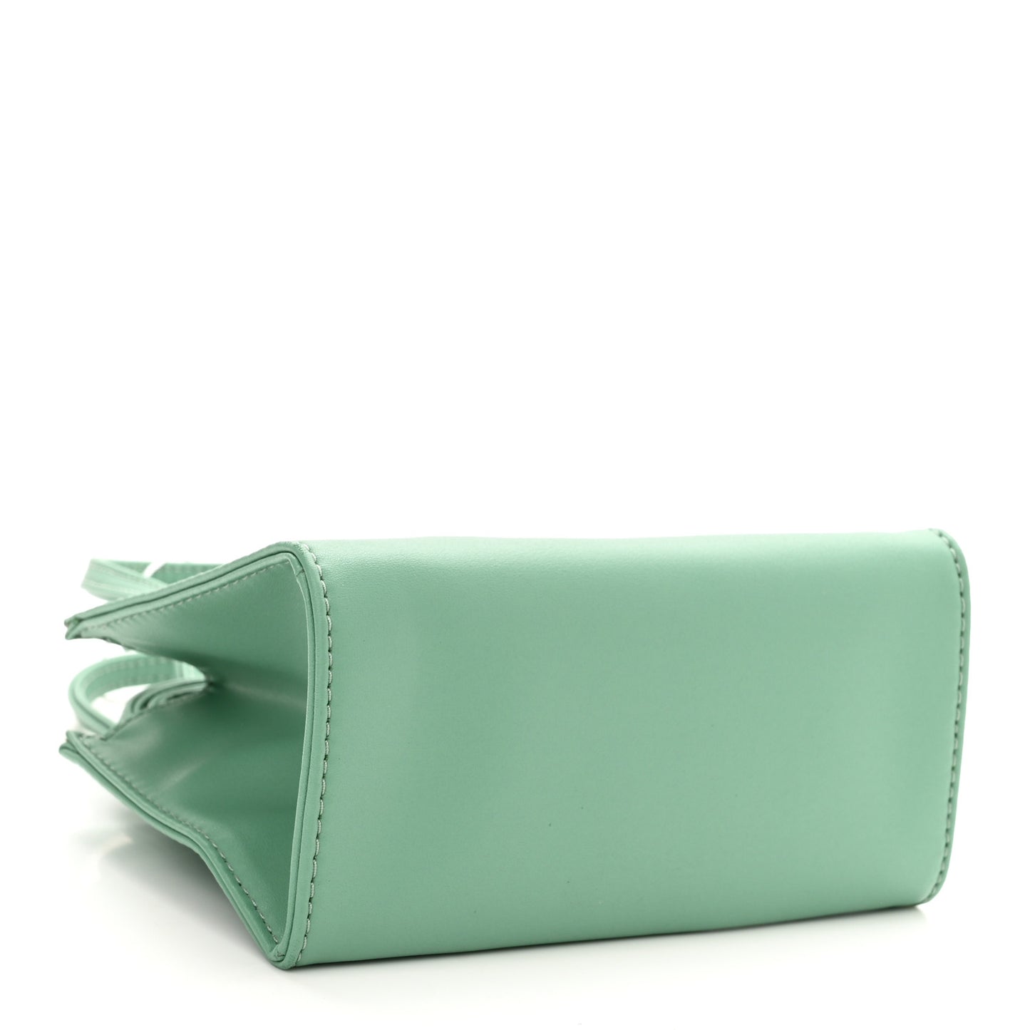 Vegan Leather Small Shopping Bag Sage