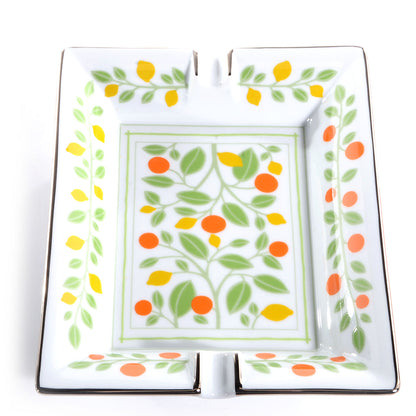 Hermes Printed Porcelain Fruit Tree Ashtray 1 of 6