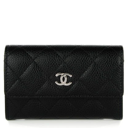 Chanel Caviar Quilted Flap Card Holder Black 1 of 8
