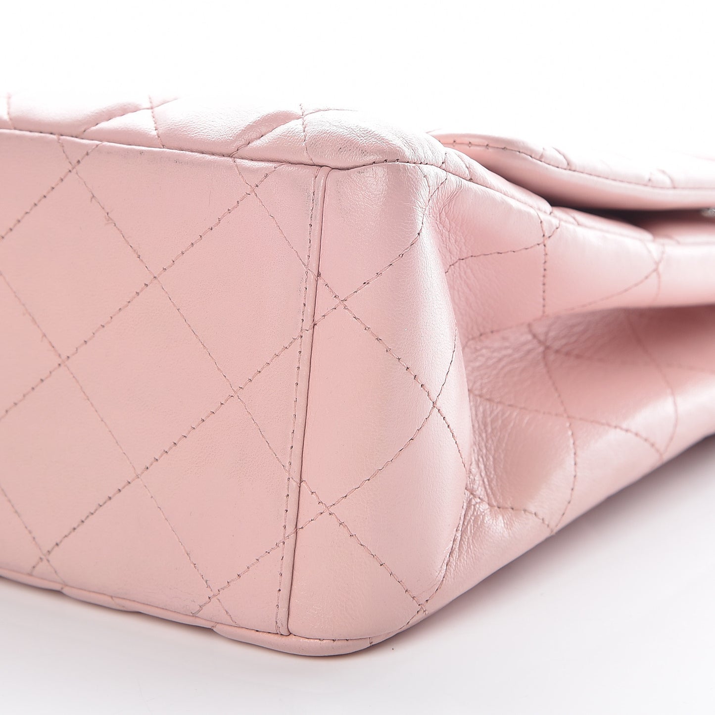 Lambskin Quilted Maxi Single Flap Pink