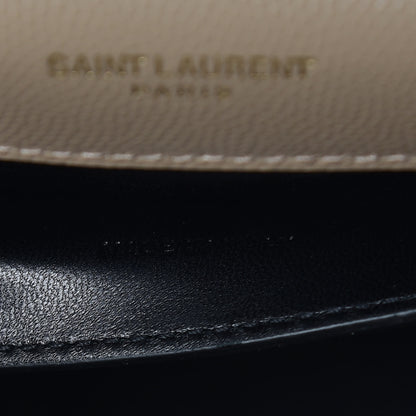 Saint Laurent Grain De Poudre Small Monogram Kate Satchel Nude Powder 10 of 10