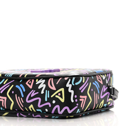 Saint Laurent Grain De Poudre Medium Classic Monogram Multicolor Graphic Print Lou Camera Bag Black 12 of 12