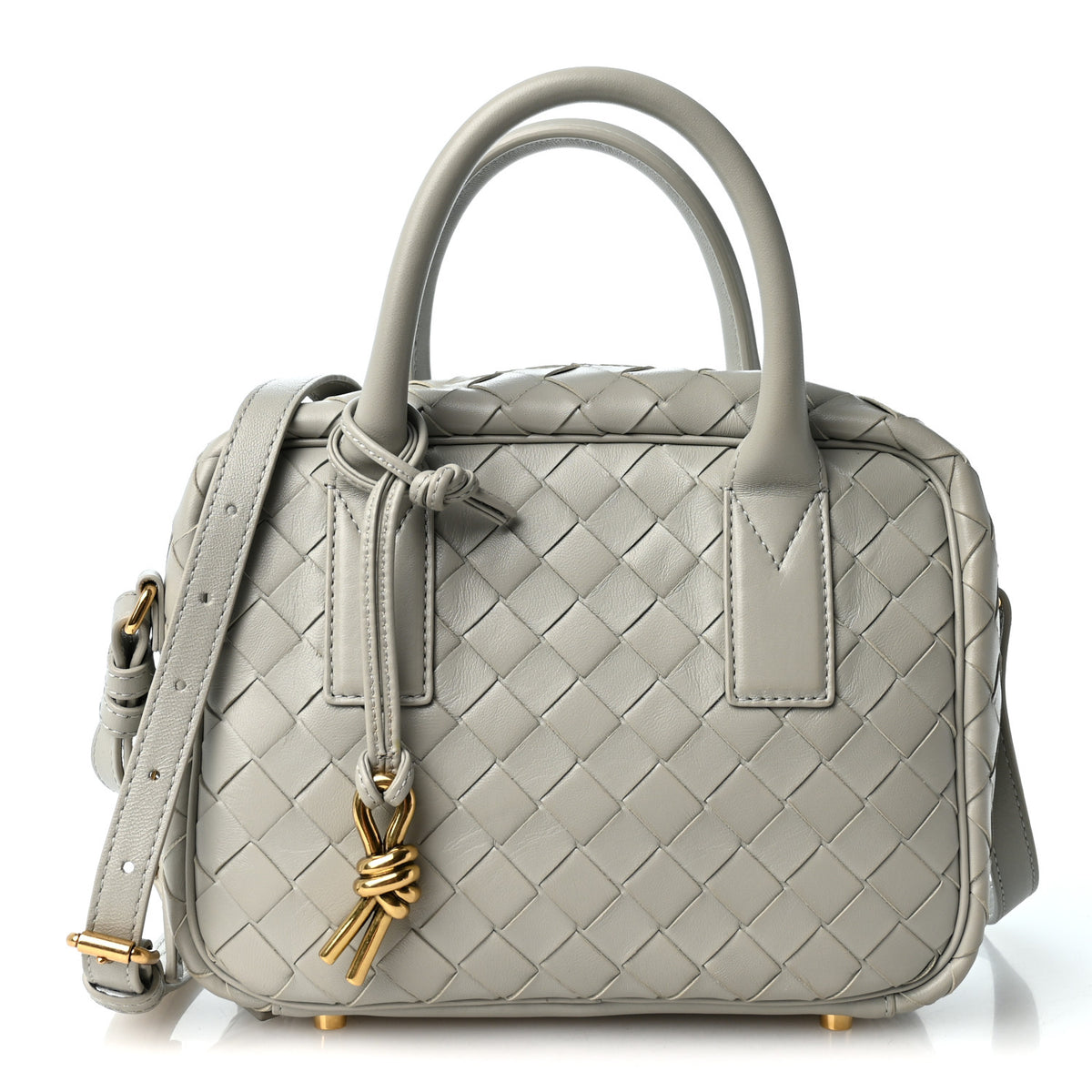 Lambskin Intrecciato Small Getaway Agate Grey