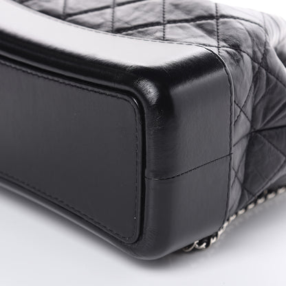 Chanel Aged Calfskin Quilted Gabrielle Backpack Black 9 of 12