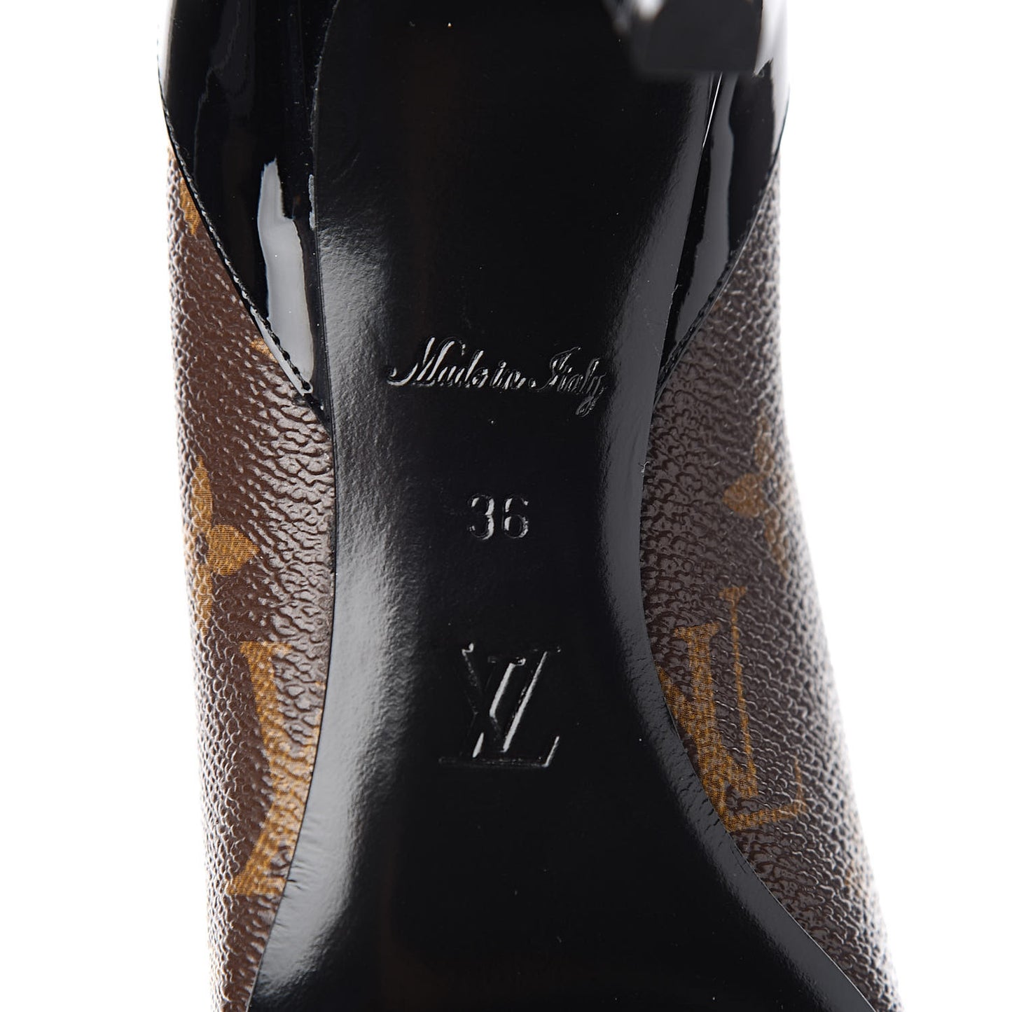 Monogram Cherie Pumps 36 Black