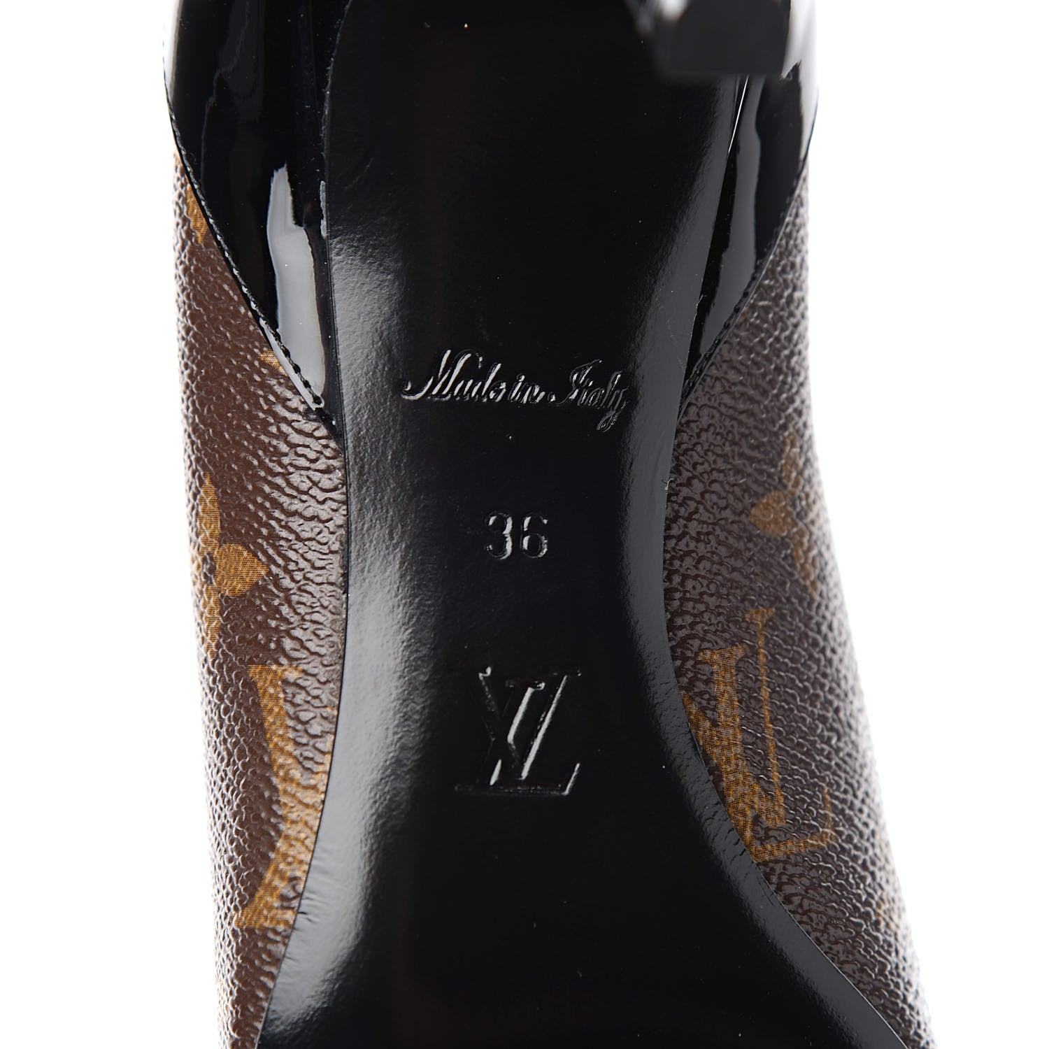 Louis Vuitton Monogram Cherie Pumps 36 Black 7 of 13