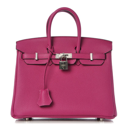 Hermes Togo Birkin 25 Rose Pourpre 1 of 35