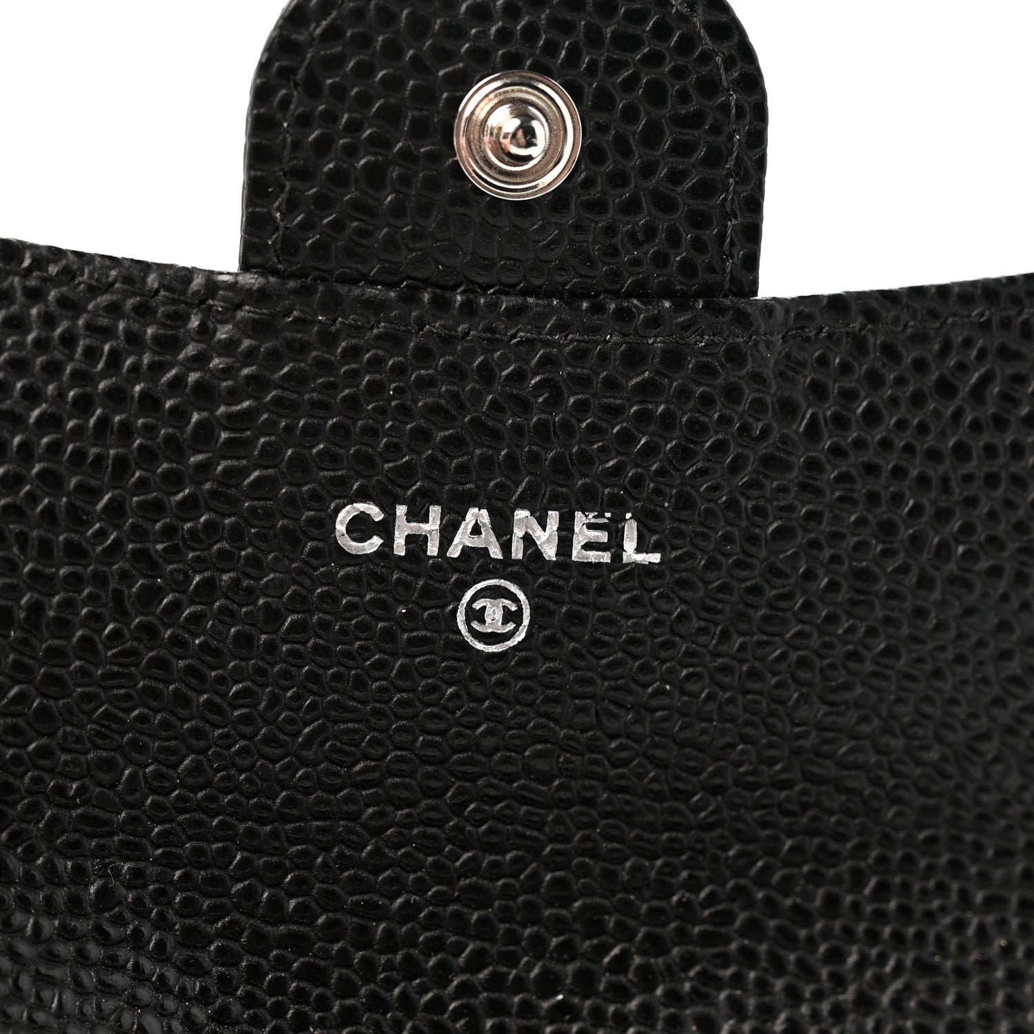 Chanel Caviar Quilted Flap Card Holder Wallet Black 6 of 9