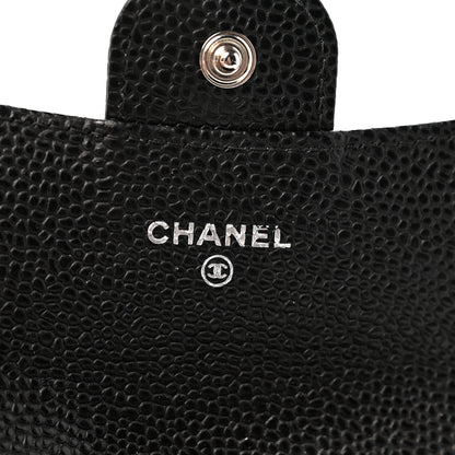 Chanel Caviar Quilted Flap Card Holder Wallet Black 6 of 9