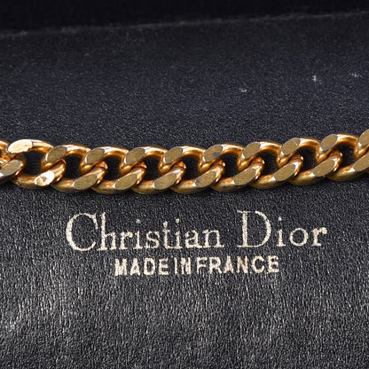 Christian Dior Monogram Chain Flap Navy Blue 6 of 9
