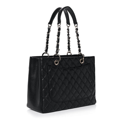 Chanel Caviar Quilted Grand Shopping Tote GST Black 3 of 11