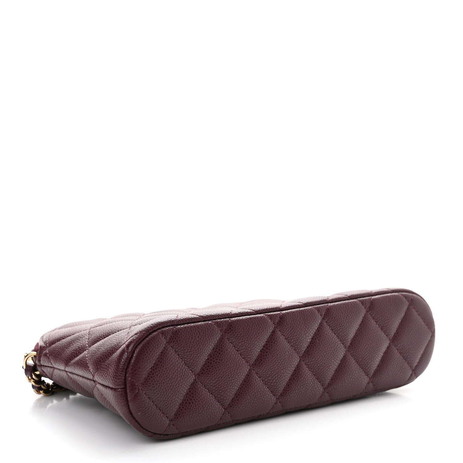 Chanel Caviar Quilted Classic Clutch With Chain Burgundy 4 of 12