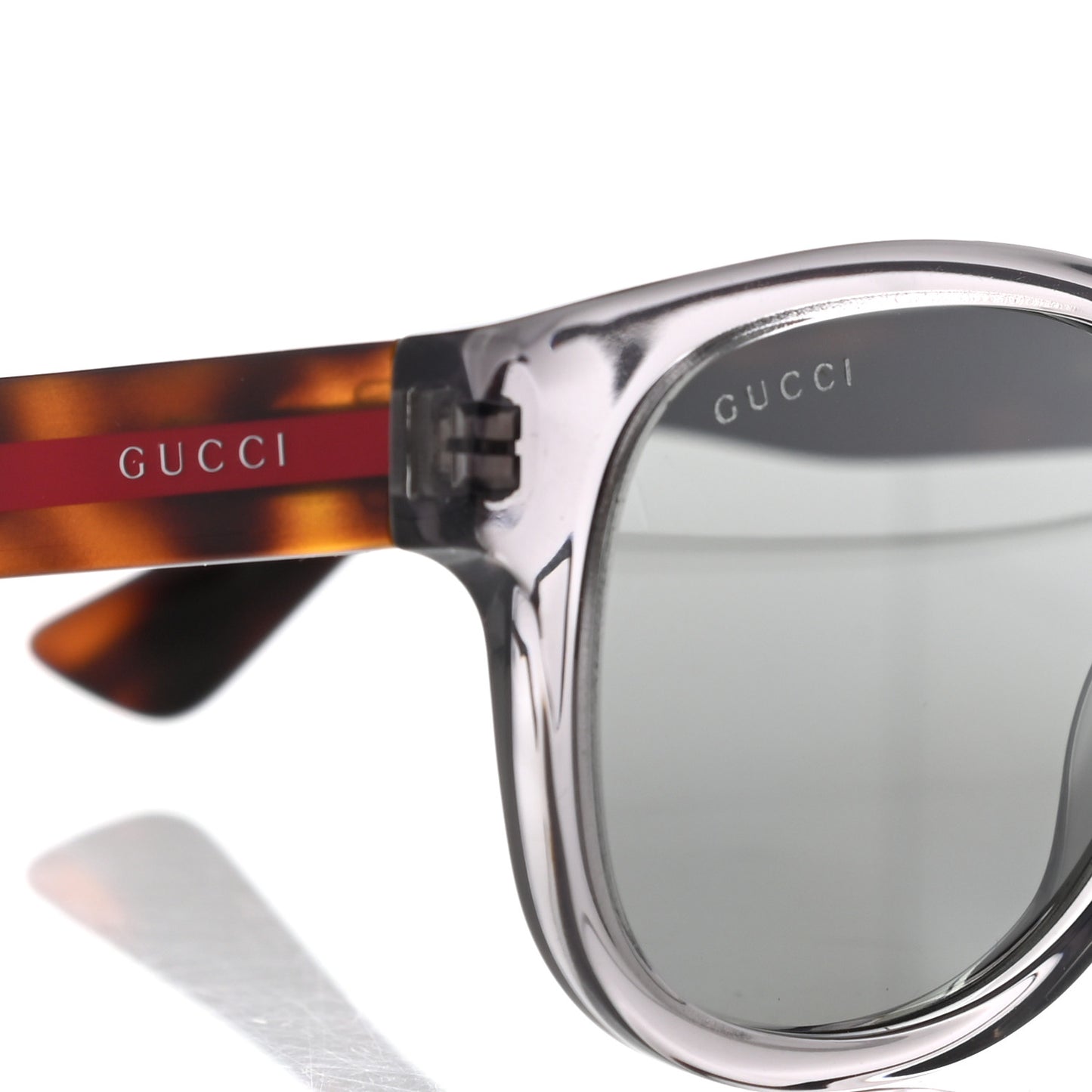 Acetate Web Sunglasses GG 0003S Tortoise Transparent