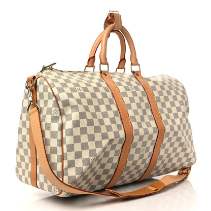 Louis Vuitton Damier Azur Keepall Bandouliere 45 3 of 6