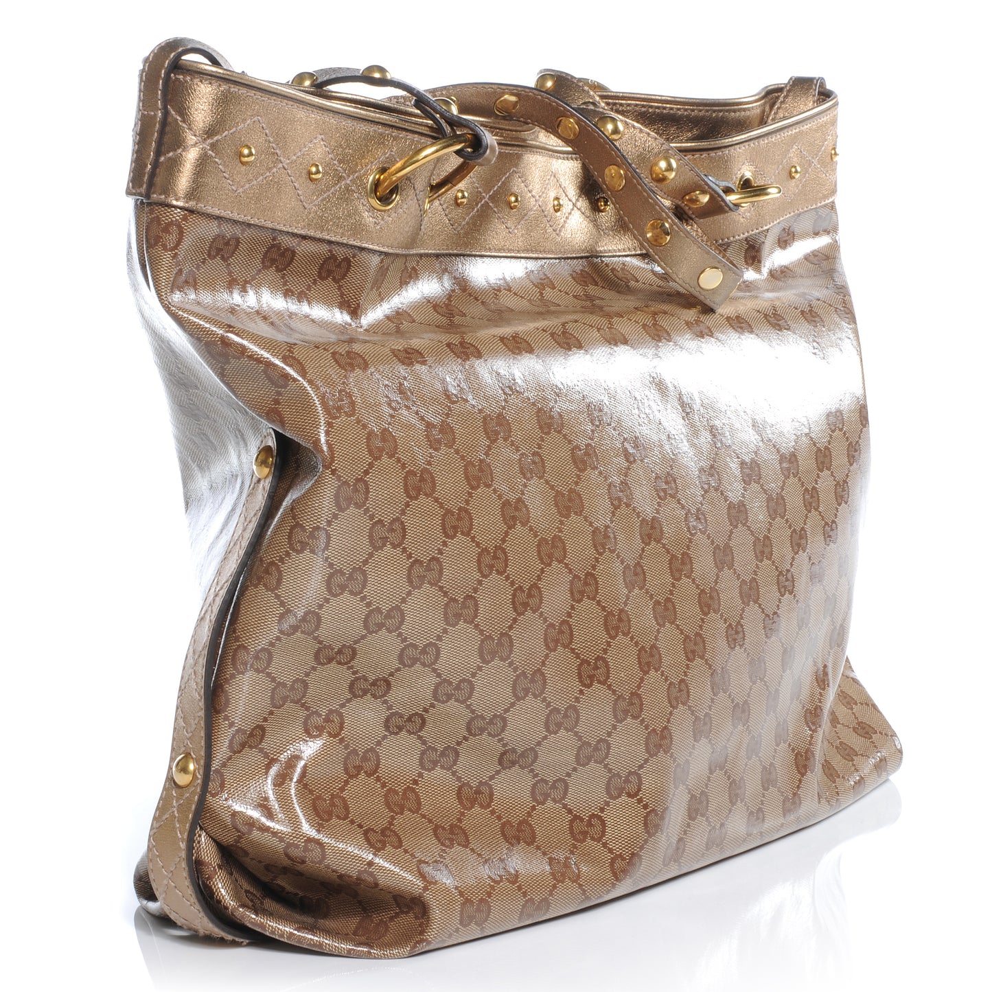 Crystal Monogram Studded Irina Tote